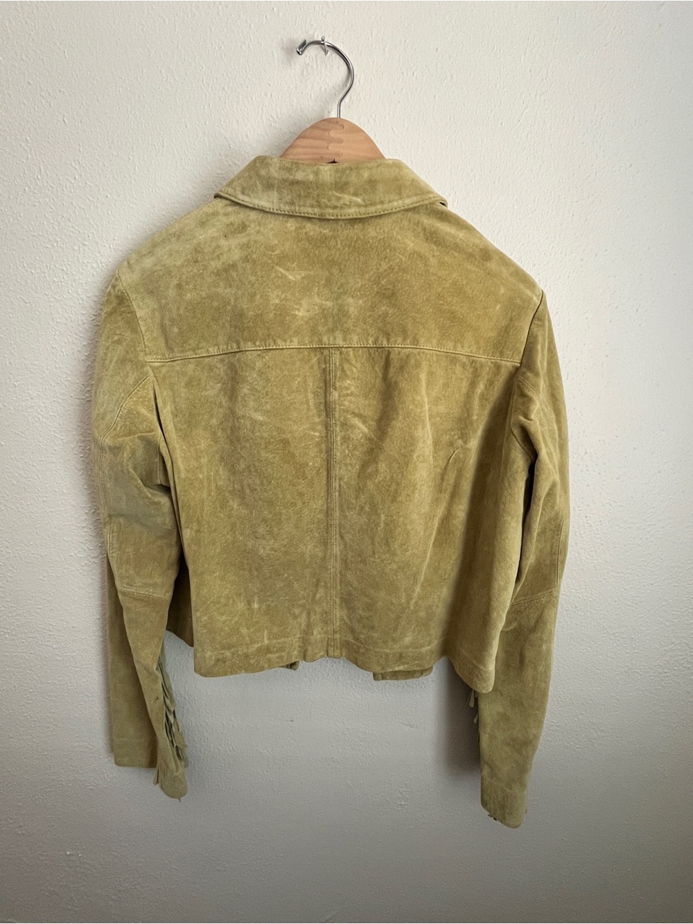 Vintage Y2K Cropped Suede Fringe Jacket - Picture 7 of 8